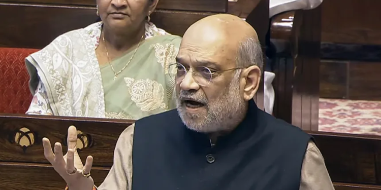 “Indira Gandhi imprisoned those who spoke Vande Mataram”: Amit Shah in Rajya Sabha