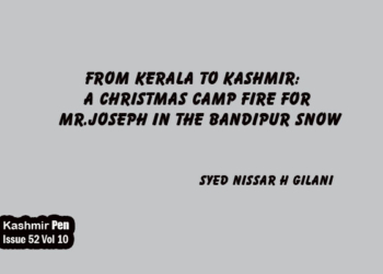 From Kerala to Kashmir: A Christmas camp fire for Mr.Joseph in the Bandipur snow