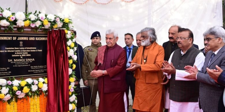 LG Sinha Lays Foundation for 449 New Homes in Kathua & Samba