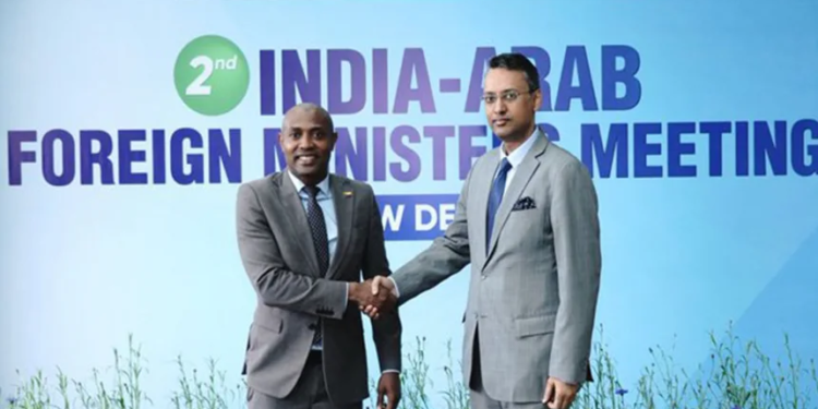 “Delighted to welcome Sudan FM for India-Arab meet,” says MEA spokesperson