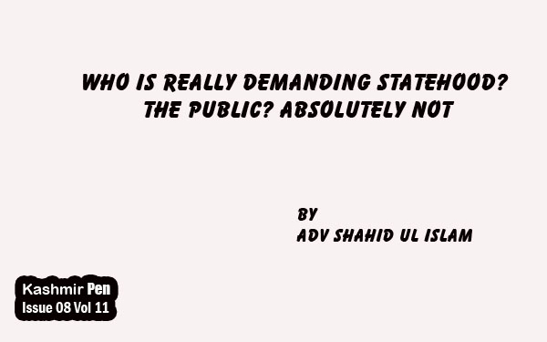 Who Is Really Demanding Statehood? The Public?Absolutely Not