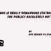 Who Is Really Demanding Statehood? The Public?Absolutely Not