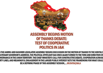 Assembly Begins Motion of Thanks Debate: Test of Cooperative Politics in J&K
