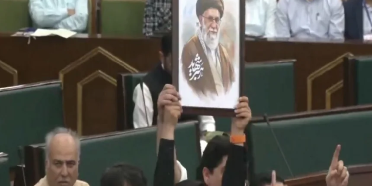 J-K: National Conference MLAs protest in assembly, express solidarity with Iran over killing of Ayatollah Ali Khamenei