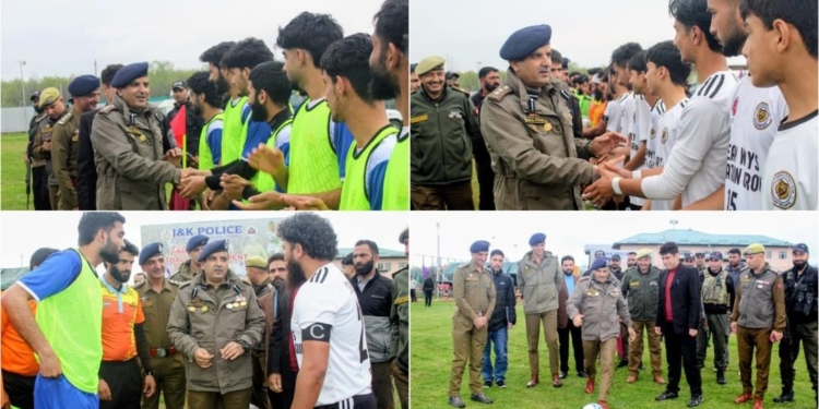 Ganderbal Police Kick Off Premier Football Tournament to Channelise Youth Energy