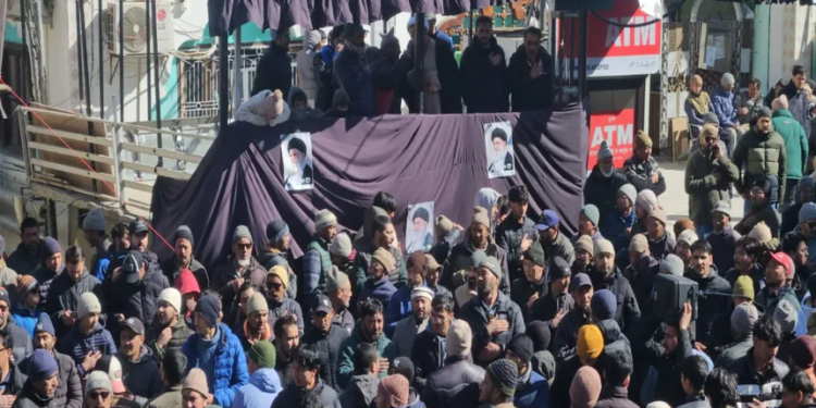 People in Ladakh mourn death of Ayatollah Ali Khamenei