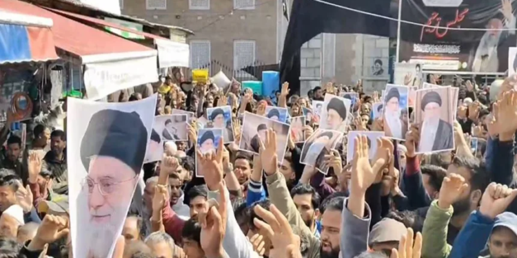 Thousands protest in Budgam, Ladakh on ‘Youm-e-Quds’, expressing solidarity with Palestinians and Iranians