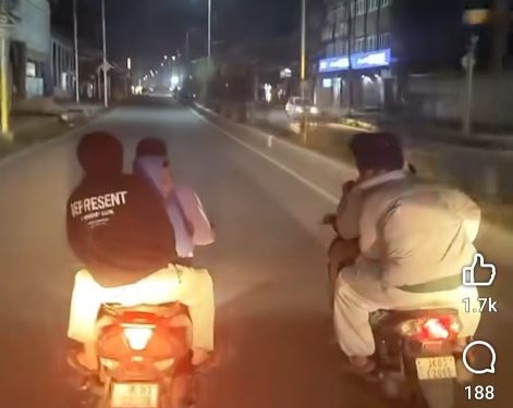 Reckless Scooty Riders Booked in Anantnag After Viral Stunt Driving Video