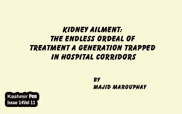 Kidney Ailment:The endless ordeal of treatment. A generation trapped in hospital corridors