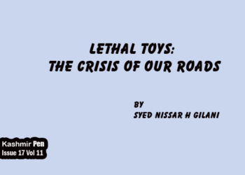 Lethal Toys:The crisis of our Roads