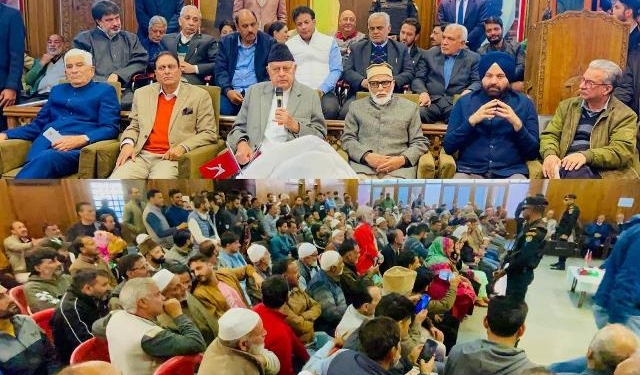 Dr. Farooq felicitates Chowdry Mohammed Ramzan on assuming office as Party’s Additional General Secretary