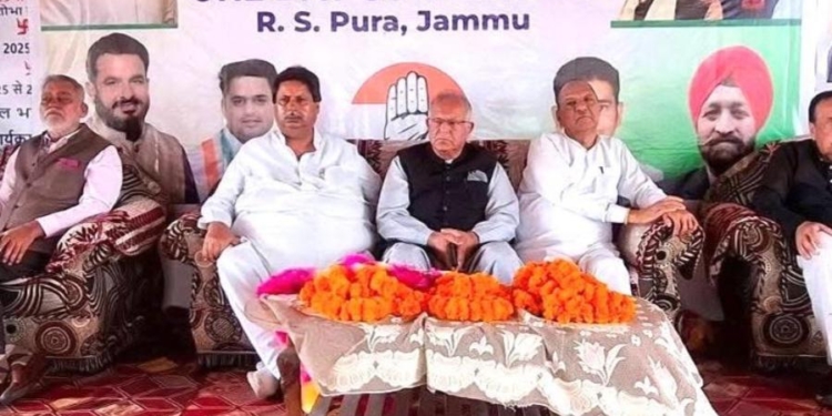 Karra, Bhalla Lead Rally in RS Pura; Raise Concerns Over Women’s Reservation, Statehood