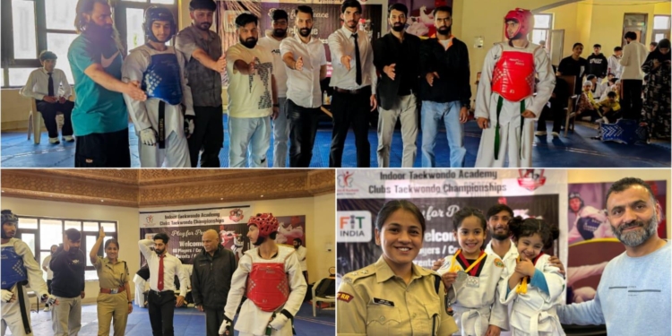 Clubs Taekwondo Championship held at Gindun Stadium Srinagar
