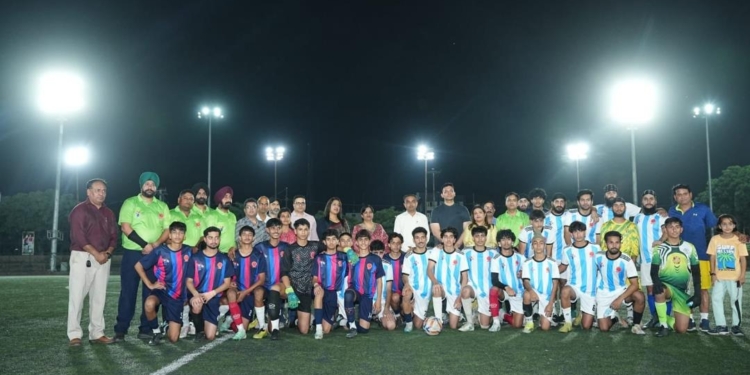 J&K organises floodlit football friendly as part of 100-day ‘Nasha Mukt’ campaign