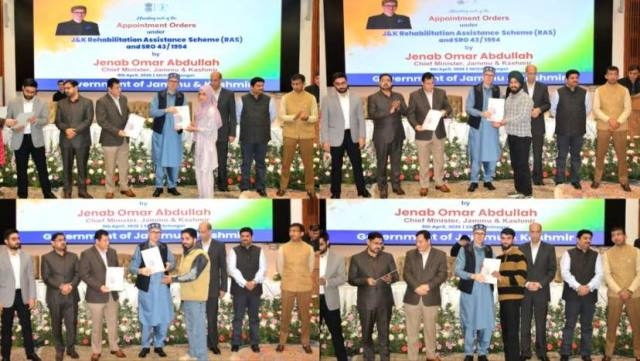 CM Omar Distributes Compassionate Appointment Orders to 90 Beneficiaries in Kashmir