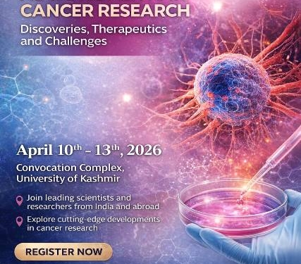 University of Kashmir to Host 45th IACR Annual Meet, International Cancer Research Conference
