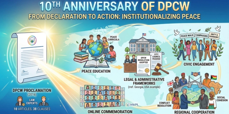 HWPL marked the 10th anniversary of the DPCW on April 4