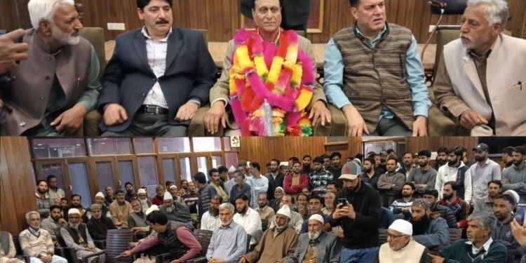 Gurezi, Lone felicitate Chowdry Ramzan on assuming office as NC Add’l General Secretary