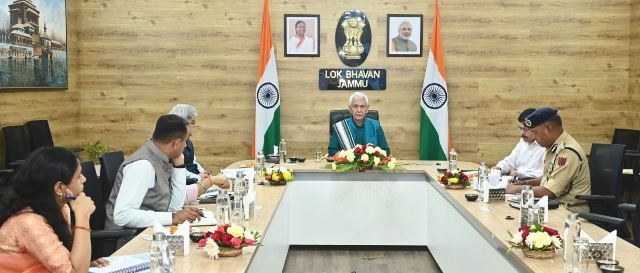 LG Manoj Sinha Chairs High Level Meet with SSPs, DCs