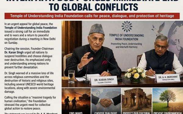 Interfaith Body Urges Immediate End to Global Conflicts