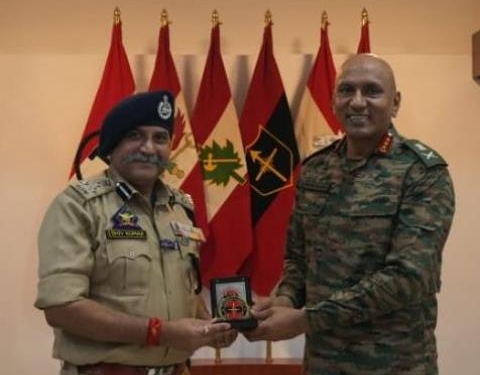 DIG Udhampur–Reasi Range Holds Introductory Meeting with GOC-in-Chief Northern Command
