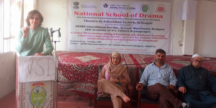 NSD TIE Centre Srinagar takes off 15-Day ‘Theatre in Education’ workshop with AEMIS International Pre-Sec.School