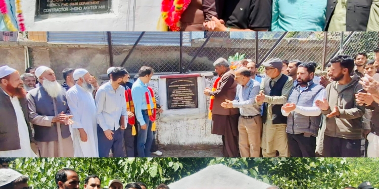 MLA Sajjad Shaheen Lays Foundation Stones for ₹5.4 Crore Projects in Khari
