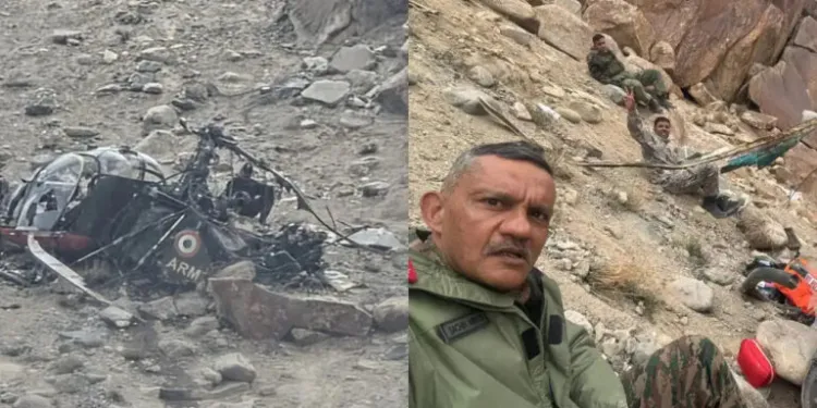 Army’s Cheetah Helicopter Crashes Near Leh; Major General Among 3 Injured