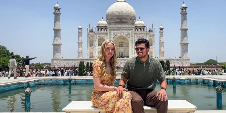Donald Trump’s daughter visits Taj Mahal