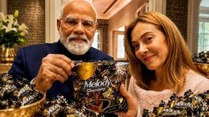 PM Narendra Modi gifts Melody toffee to Italian PM Giorgia Meloni