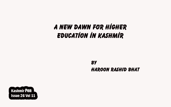 A New Dawn for Higher Education in Kashmir