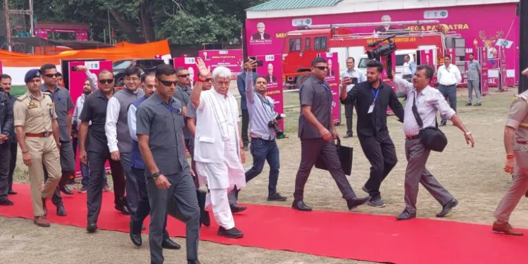 LG Sinha Leads Mega Anti-Drug Padyatra in Ganderbal Thousands Join Campaign