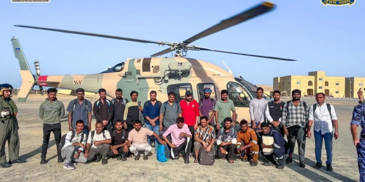 24 Indian crew rescued after missile attack on merchant vessel off Oman coast : ICG