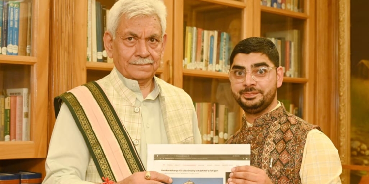 Renowned Author and Public Intellectual Amir Suhail Wani Meets Hon’ble Lieutenant Governor Shri Manoj Sinha
