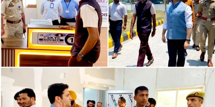 Div Com Kashmir reviews facilities for Yatris at Srinagar Airport