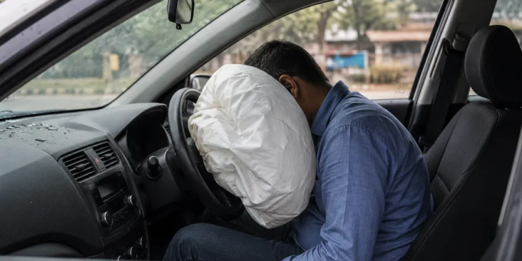 Man dies after airbag deploys inside parked car in Thane