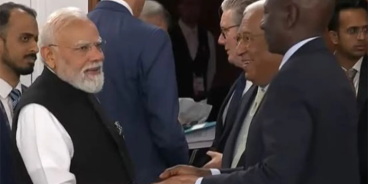 PM Modi interacts with world leaders during G7 Summit