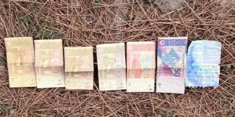 Pakistani currency recovered during search operation in J&K’s Poonch