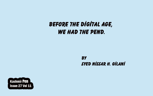 Before The Digital Age,We had the Pend.