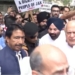 Jammu and Kashmir National Conference Chief Farooq Abdullah holds protest in the national capital for J&K statehood