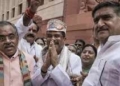 BJP greets Pradhan with ‘Zindabad’ slogans; opposition counters with ‘Paper Chor’ jibe