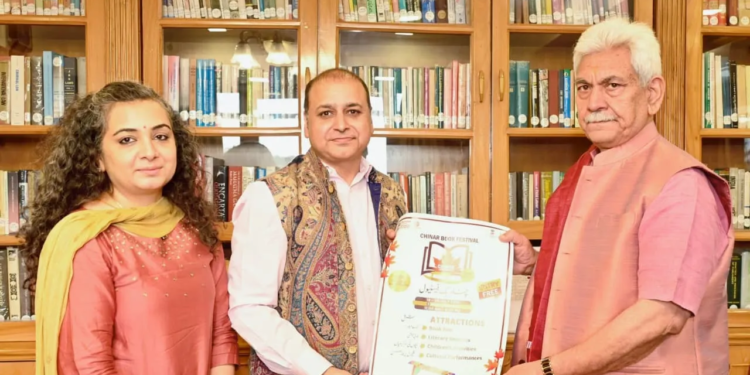 Dr Amit Wanchoo, Chief Convener, Chinar Book Festival Calls on LG Sinha