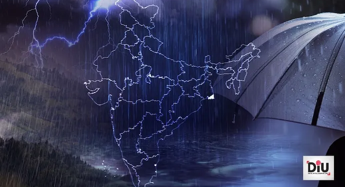 Heavy Rain Lashes Jammu & Kashmir; Kathua Records Highest Rainfall of 153 mm in 24 Hours