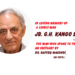 In Loving Memory of a Lovely ManJb. G.H. Kango Sahib (1934-2026),The Man Who Spoke to Trees,An Obituary by Dr. Rafeeq Masoodi, IBS (Retd.)