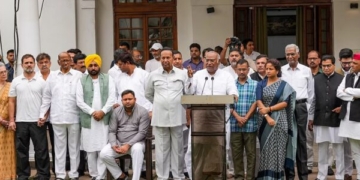 INDIA bloc boycotts LS Speaker’s tea party; Kharge, Sonia attend RS chairman’s get-together