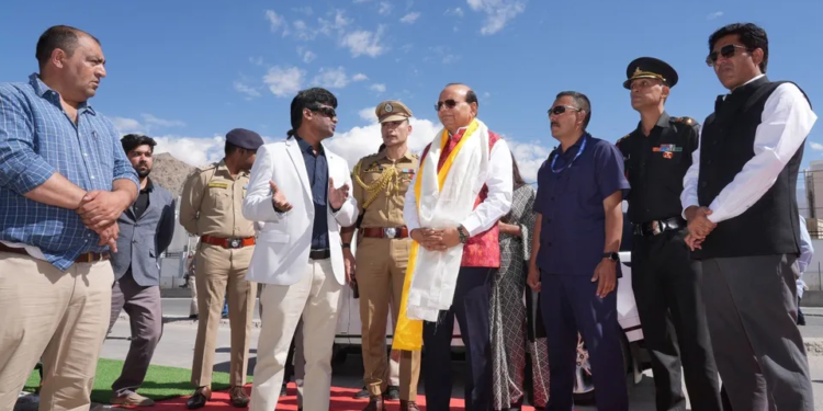 LG Saxena lays foundation for 30 smart bus shelters in Ladakh