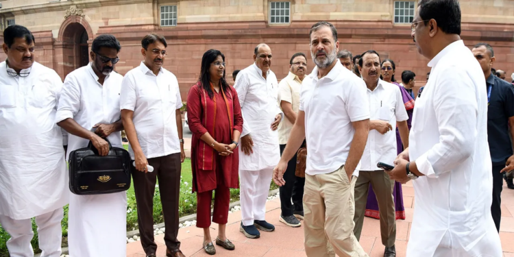 “Home Minister hiding his face because…”: Rahul Gandhi targets Amit Shah over alleged police action on students
