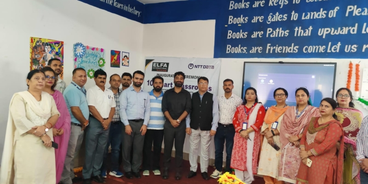 NTT DATA establishes 10 Smart Classrooms in Samba, J&K