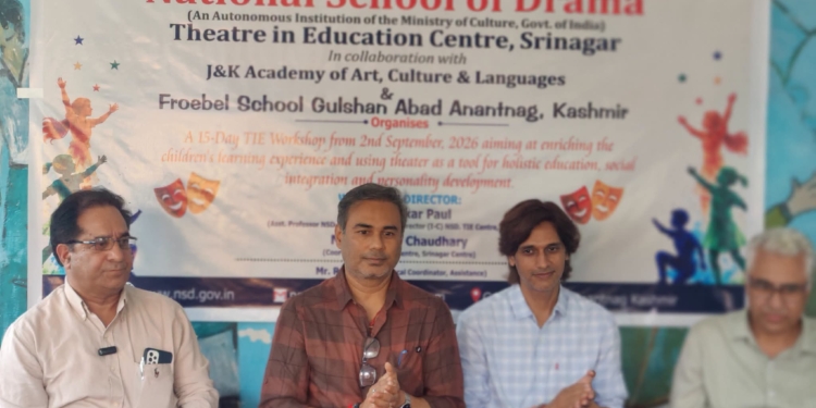 NSD TIE Centre Srinagar Begins 15-Day Summer Theatre Workshop to Nurture Young Talent in Anantnag