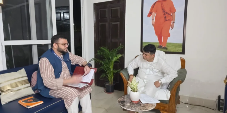 Aga Syed Muntazir Meets Union Minister of State for Jal Shakti, discusses Water Supply Schemes in Budgam
